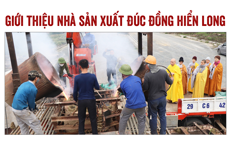 Đội ngũ kỹ thuật Hiên Long tại nhà máy đúc đồng quy mô lớn