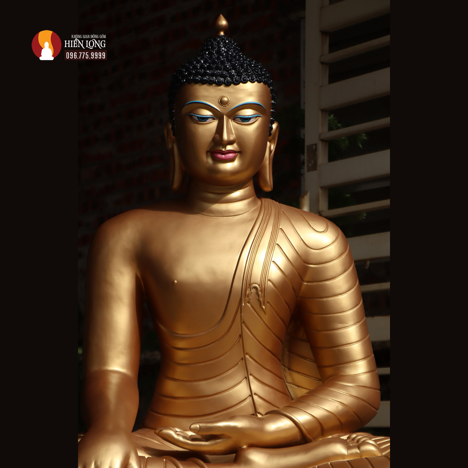 Tượng Phật Thích Ca Bodhgaya - Bồ đề Đạo tràng - Ấn Độ đồng đỏ thờ trong Chùa