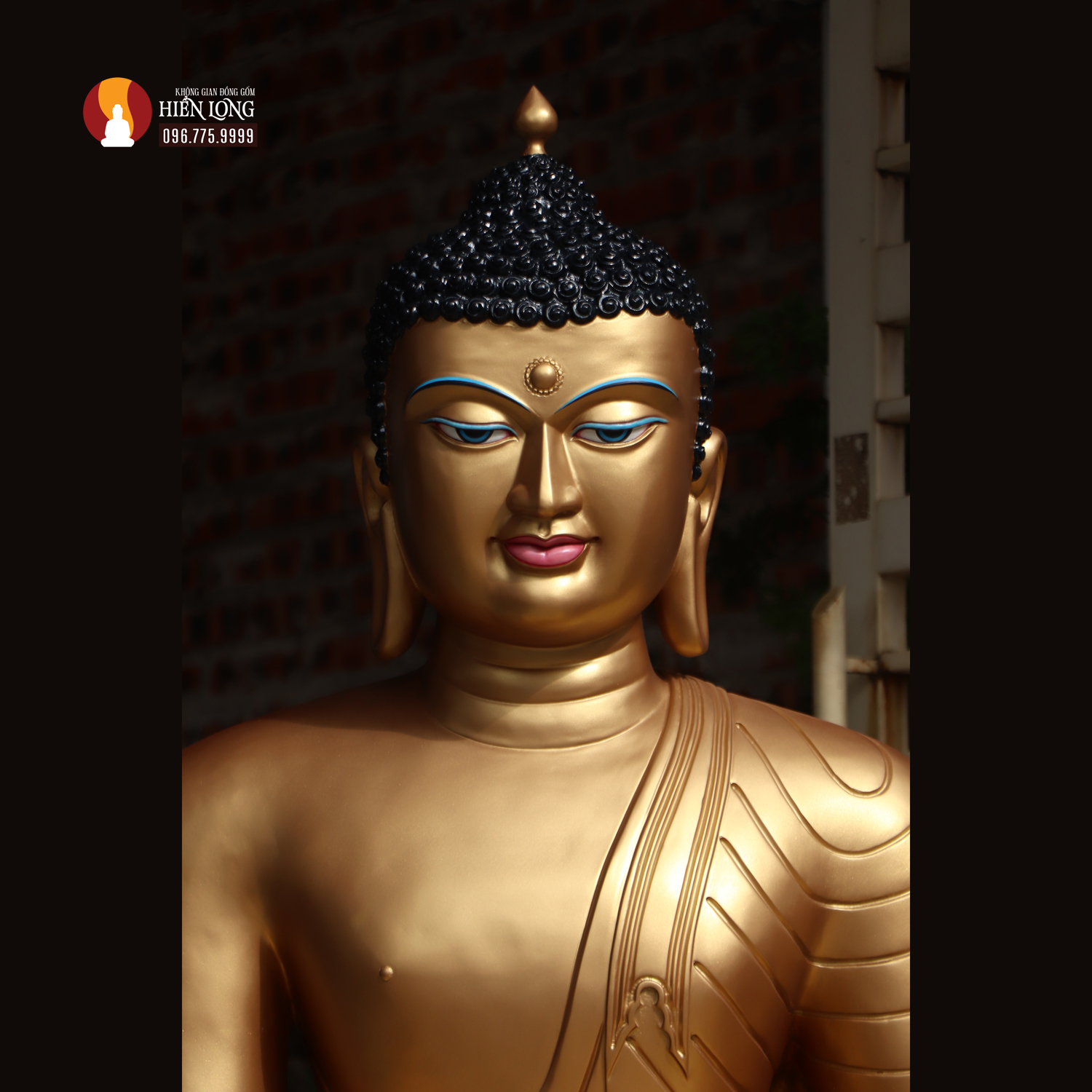 Tượng Phật Thích Ca Bodhgaya - Bồ đề Đạo tràng - Ấn Độ đồng đỏ thờ trong Chùa