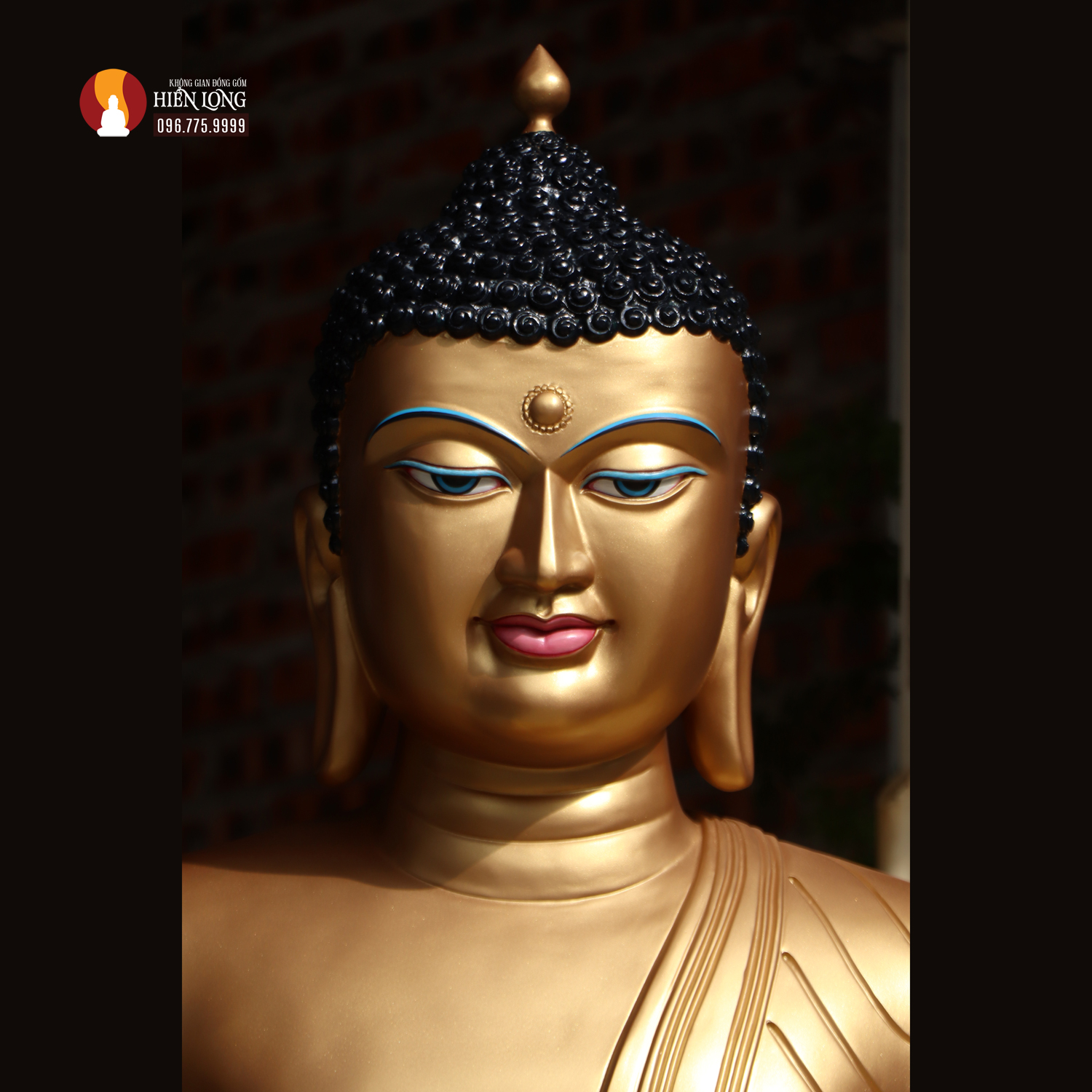Tượng Phật Thích Ca Bodhgaya - Bồ đề Đạo tràng - Ấn Độ đồng đỏ thờ trong Chùa