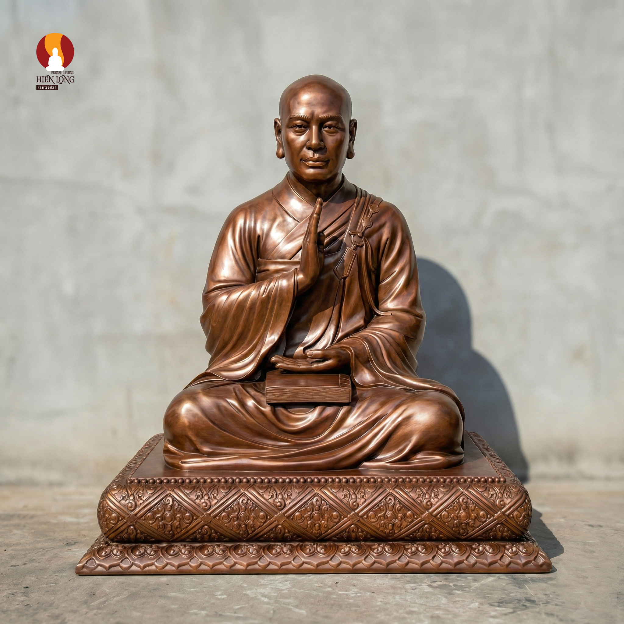 Tượng Sơ tổ Khương Tăng Hội - Khởi nguồn Thiền Việt - Phụng Dựng Từ Ý Tưởng Thiền Sư Nhất Hạnh - Diện Mạo người Khương Cư
