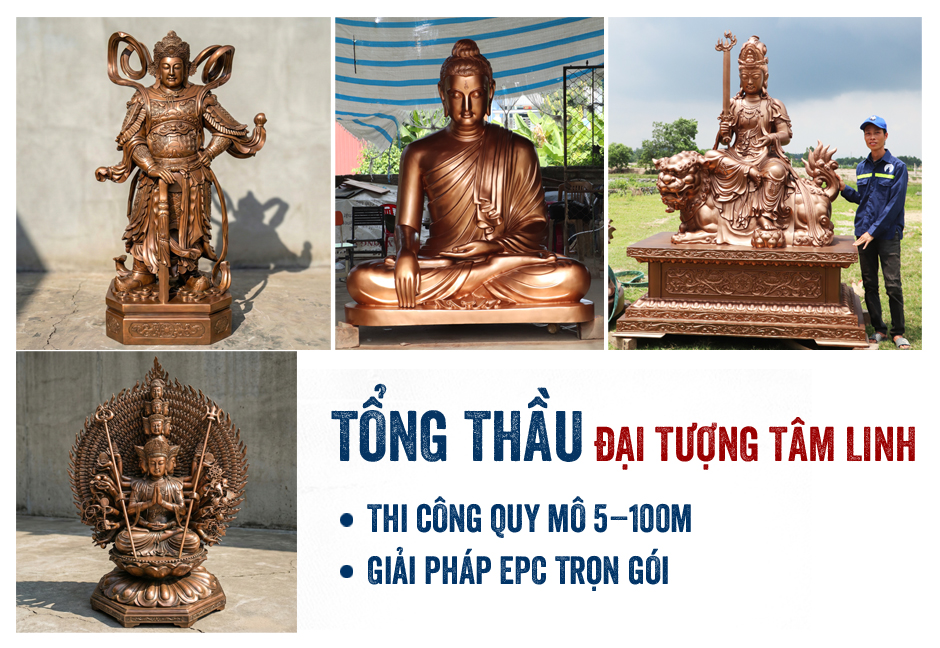 Tổng thầu EPC chế tác và thi công Đại tượng Phật giáo tâm linh