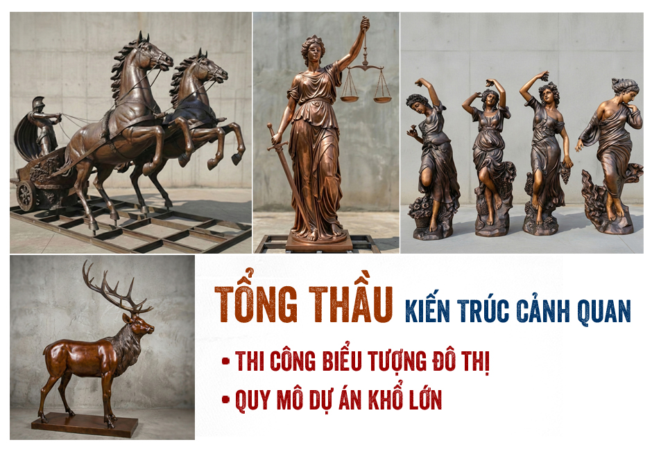 Hiển Long - Tổng thầu EPC đúc đồng Kiến trúc cảnh quan đô thị và Bất động sản cao cấp
