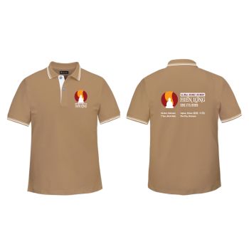 Áo Polo nam cao cấp in biểu trưng Phật giáo mẫu 1