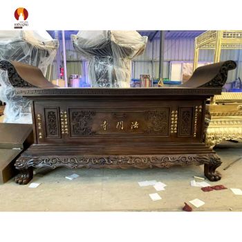 Ban thờ đúc đồng đỏ đặt trong Chùa, Thiền viện, Miếu, Điện, Tư gia mẫu 1