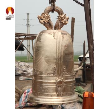 Đại hồng chung Phật giáo đúc đồng đỏ cho Chùa và Thiền viện mẫu 1