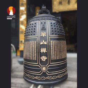 Đại hồng chung Phật giáo đúc đồng đỏ cho Chùa và Thiền viện mẫu 2