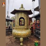 Lò hóa vàng bảo tháp nhiều tầng đúc đồng đỏ hoặc thép mẫu 1