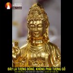 Thầu dát vàng 24k, thếp điểm vàng 24k, kết hợp vẽ Diện Phật theo thủ pháp Mật tông
