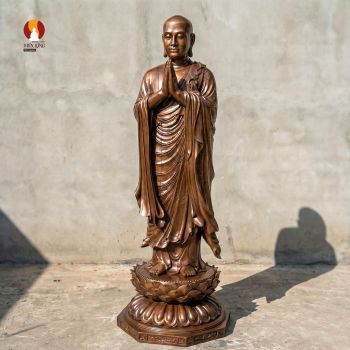 Tượng Nhị tổ A Nan - Đa văn đệ nhất - Mẫu chùa Tây Phương