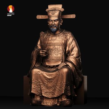 Tượng Đức Ông, đồng đỏ thờ trong Chùa