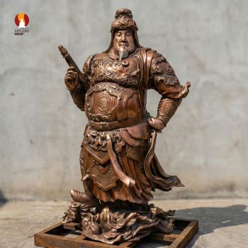 Tượng Hộ pháp Trừng Ác - lôi đình chấn nộ - Phục Dựng Nguyên Bản Chùa Sùng Ân