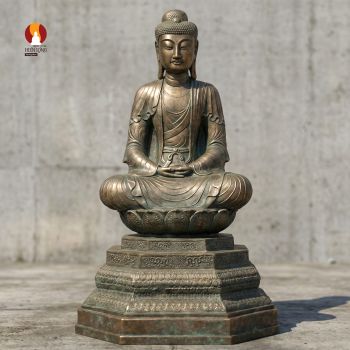 Tượng Phật A Di Đà chùa Phật Tích - Dấu ấn Lý Triều vĩnh cửu - Phục dựng bảo vật Quốc gia