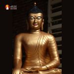 Tượng Phật Thích Ca Bodhgaya - Bồ đề Đạo tràng - Ấn Độ đồng đỏ thờ trong Chùa