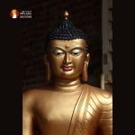 Tượng Phật Thích Ca Bodhgaya - Bồ đề Đạo tràng - Ấn Độ đồng đỏ thờ trong Chùa