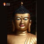 Tượng Phật Thích Ca Bodhgaya - Bồ đề Đạo tràng - Ấn Độ đồng đỏ thờ trong Chùa