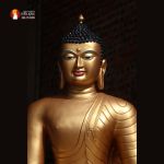 Tượng Phật Thích Ca Bodhgaya - Bồ đề Đạo tràng - Ấn Độ đồng đỏ thờ trong Chùa