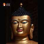 Tượng Phật Thích Ca Bodhgaya - Bồ đề Đạo tràng - Ấn Độ đồng đỏ thờ trong Chùa