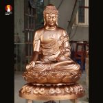 Bộ tượng Thất Phật Dược sư - 7 Pho Đồng Đỏ Đồng Nhất - Sắc Diện Từ Bi