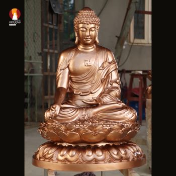 Bộ tượng Thất Phật Dược sư - 7 Pho Đồng Đỏ Đồng Nhất - Sắc Diện Từ Bi