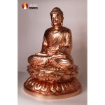 Tượng Phật Thích Ca ngồi Thiền định cao 50cm đồng đỏ cao cấp để mộc 1