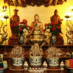 Tượng Phật Thích Ca tọa Thiền thờ trong Chùa hoặc nhà riêng, đồng đỏ 2