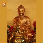 Tượng Phật Thích Ca tọa Thiền thờ trong Chùa hoặc nhà riêng, đồng đỏ 2