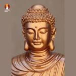 Tượng Phật Thích Ca tọa Thiền thờ trong Chùa hoặc nhà riêng, đồng đỏ 1