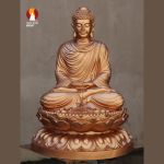 Tượng Phật Thích Ca tọa Thiền thờ trong Chùa hoặc nhà riêng, đồng đỏ