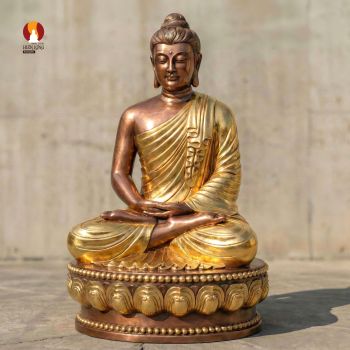 Tượng Phật Thích Ca Gandhara - Phong Cách Gandhara Tráng Lệ - Ngự Trong Bát Sen Ngửa Độc Bản
