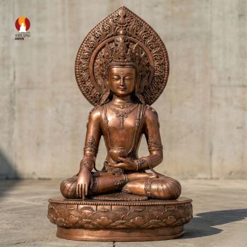 Tượng Phật Thích Ca Pháp vương - Chuyển luân thánh đế - Thủ ấn hàng ma - Tinh hoa Nepal