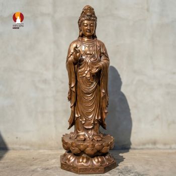Đại tượng Quan âm Bồ tát đứng - Cứu khổ cứu nạn - Chất liệu thượng hạng