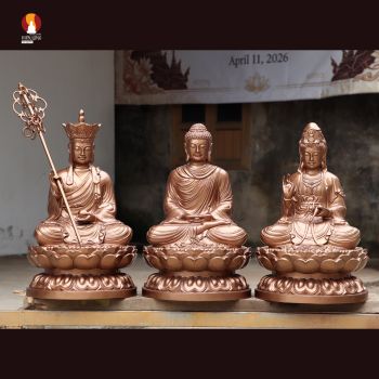 Ta Bà Tam Thánh Ngồi Tòa Sen Uy Nghiêm Cõi Tịnh - Cứu độ chúng sinh thời hiện tại
