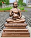 Tượng Thánh tăng Sivali ngồi thờ trong Chùa, điêu khắc thủ công
