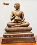 Tượng Thánh tăng Sivali ngồi thờ trong gia đình, điêu khắc thủ công