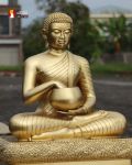 Tượng Thánh tăng Sivali ngồi thờ trong Chùa, đồng vàng, đúc công nghệ cao