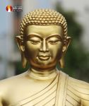 Tượng Thánh tăng Sivali ngồi thờ trong Chùa, đồng vàng, đúc công nghệ cao