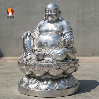Tượng Di lặc Bồ tát - Nụ cười tỉnh thức - Chuẩn Mực Tượng Phật Giáo: Diện Tướng Trang Nghiêm - Công Nghệ Đúc Alumium cao cấp - Tiết Kiệm 50%