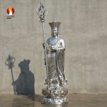 Tượng Địa tạng Vương Bồ tát đứng - Tích trượng khai lối - Đỉnh Cao Công Nghệ Đúc - An Toàn Tuyệt Đối - Tiết Kiệm 50% Ngân Sách