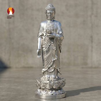 Tượng Phật A Di Đà đứng tiếp dẫn - Tượng Đại Cát Tường - Nhẹ Hơn - Kinh Tế Hơn