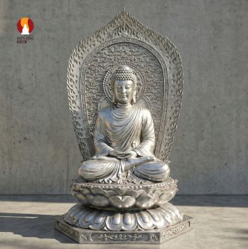 Tượng Phật Thích ca thiền định - Đột Phá Công Nghệ Đúc Tượng: Bản Mộc Sắc Nét Như Bạc - Nhẹ Nhàng An Vị - Chi Phí Giảm 50%