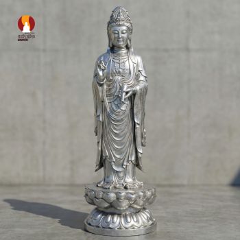 Tượng Quan âm Bồ tát đứng - dáng đứng từ bi - Vật liệu mới Cho Tượng Đài Lộ Thiên: Bền Bỉ - An Toàn - Tối Ưu Ngân Sách