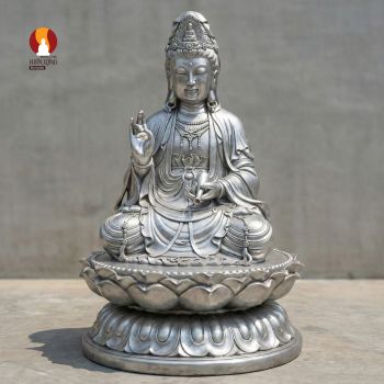 Tượng Quan âm Bồ tát ngồi - pháp tướng thanh tịnh - Sắc Nét Như Đồng – Nhẹ Nhàng – Tiết Kiệm 50% Chi Phí