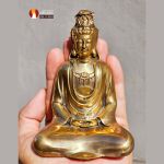 Tượng Phổ Bi Quán âm cao 11,5 cm để đồng mộc đánh bóng siêu kỹ