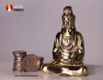 Tượng Phổ Bi Quán âm cao 11,5 cm để đồng mộc đánh bóng siêu kỹ