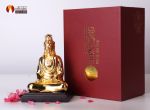 Tượng Phổ Bi Quán âm cao 11,5 cm mạ vàng 24k