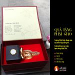 Tượng Quan âm Diệu Giác Thời cao 19cm mạ vàng 24k