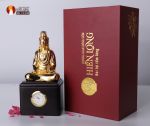 Tượng Quan âm Diệu Giác Thời cao 19cm mạ vàng 24k